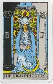 The High Priestess tarot card