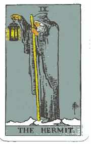 The Hermit tarot card