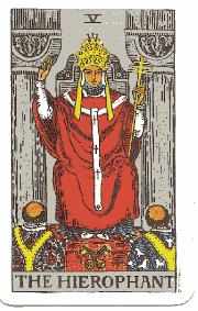 Hierophant tarot card