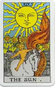 The Sun tarot card