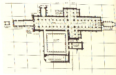 Glasonbury Abbey ground plan